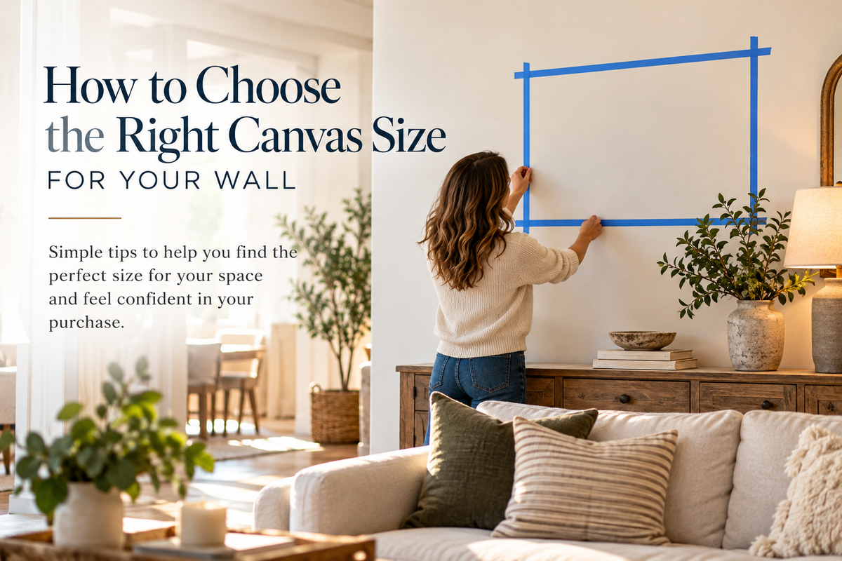 How to Choose the Right Canvas Size for Your Wall.