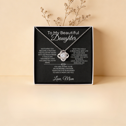 To My Beautiful Daughter — I Pray God Blesses You  — Mother's Day Necklace