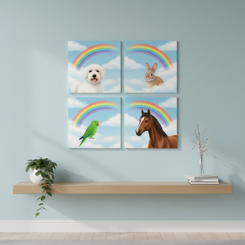 Personalized Pet Memorial Canvas Art