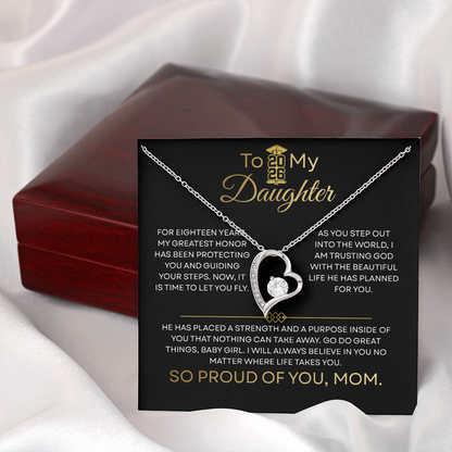 To My Daughter — So Proud Of You — Graduation Necklace from Mom