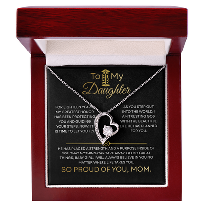 To My Daughter — So Proud Of You — Graduation Necklace from Mom