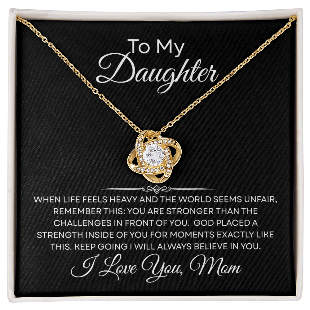 When Life Feels Heavy – Support Necklace for Daughter