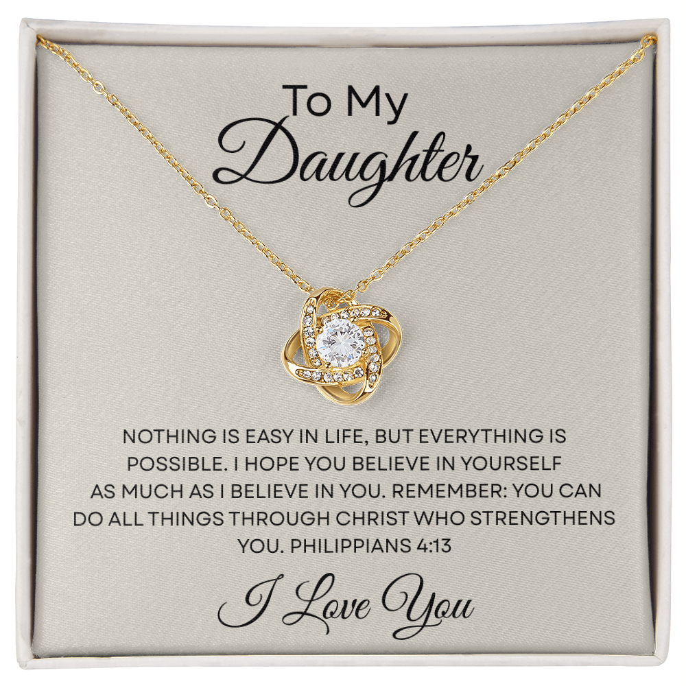To My Daughter — I Can Do All Things Through Christ — Necklace from Dad