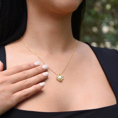 To My Daughter Forever Love Knot Necklace