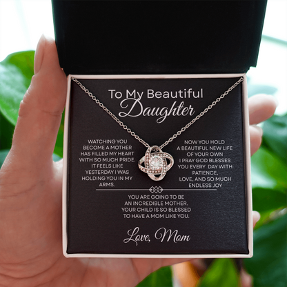 To My Beautiful Daughter — I Pray God Blesses You  — Mother's Day Necklace