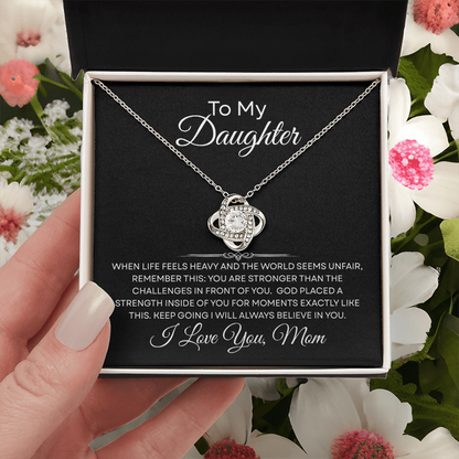 When Life Feels Heavy – Support Necklace for Daughter