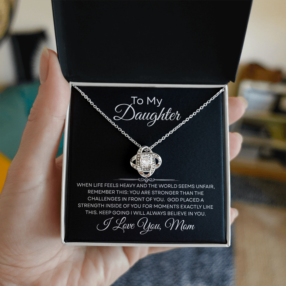 When Life Feels Heavy – Support Necklace for Daughter