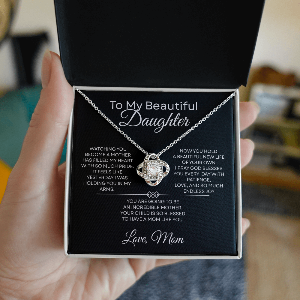 To My Beautiful Daughter — I Pray God Blesses You  — Mother's Day Necklace