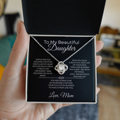 To My Beautiful Daughter — I Pray God Blesses You  — Mother's Day Necklace