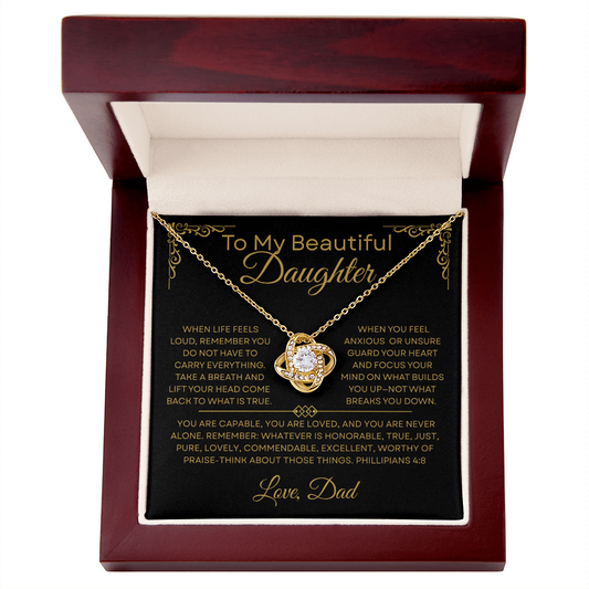 To My Daughter — Focus on the Good — Necklace from Dad