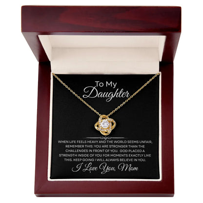 When Life Feels Heavy – Support Necklace for Daughter