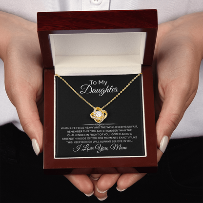 When Life Feels Heavy – Support Necklace for Daughter