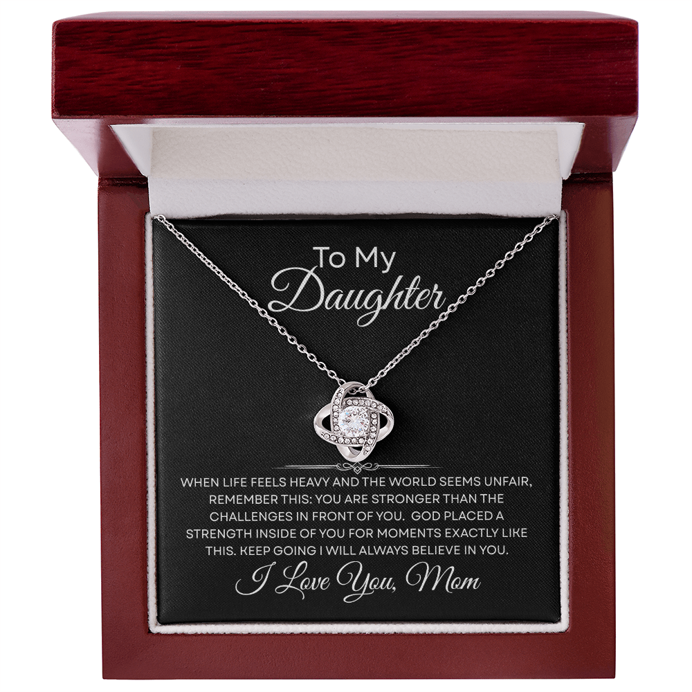 When Life Feels Heavy – Support Necklace for Daughter