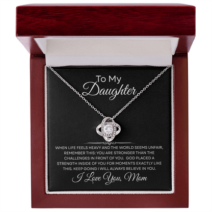 When Life Feels Heavy – Support Necklace for Daughter