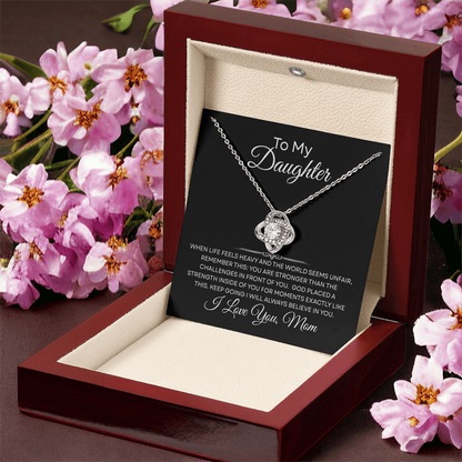 When Life Feels Heavy – Support Necklace for Daughter