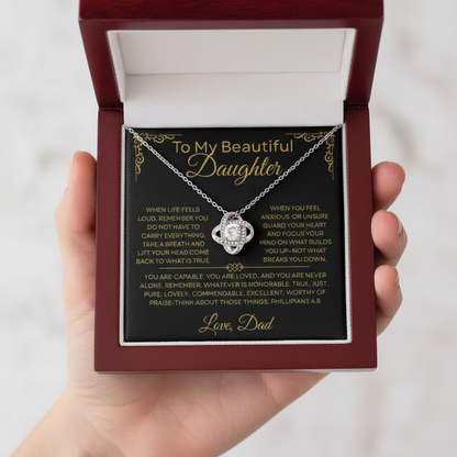 To My Daughter — Focus on the Good — Necklace from Dad